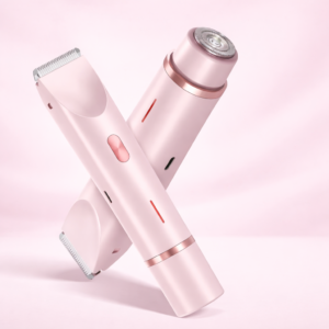 Rechargeable 2-in-1 Women Hair Trimmer Pink